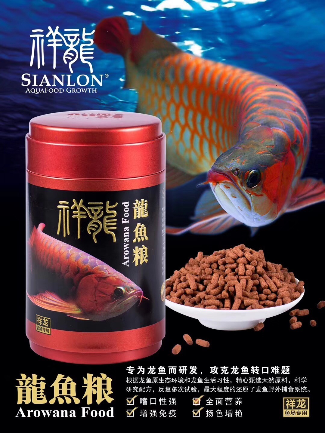 Borgou Red dragon fish food